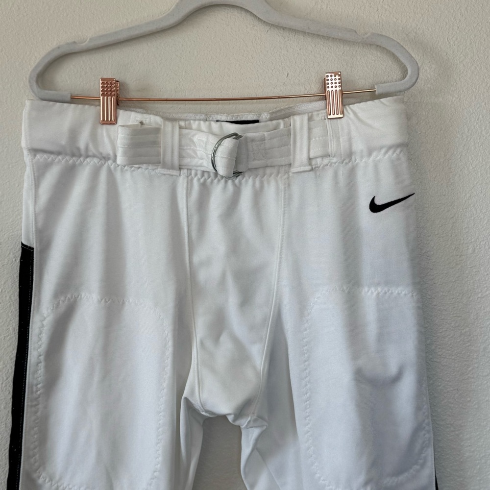 Nike Football Pants Mens Mesh White Elastic Waist Size XL NEW $75 - Picture 2 of 5